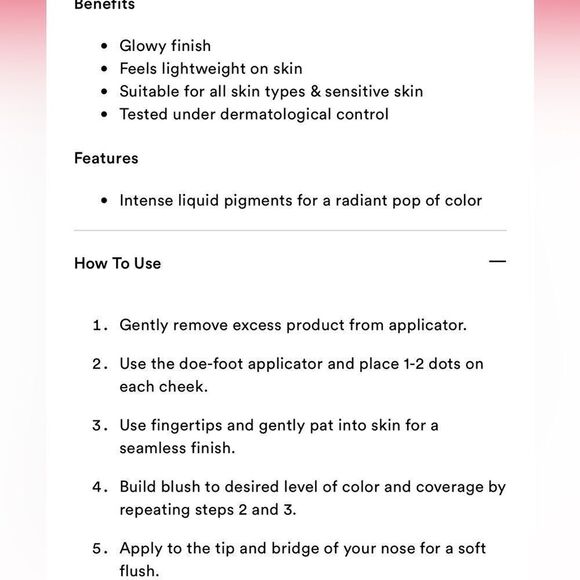 🦋5/$25 LOREAL 605 DEWY BRIGHT PINK LUMI LE LIQUID BLUSH NEW FULLSZ - Picture 5 of 5